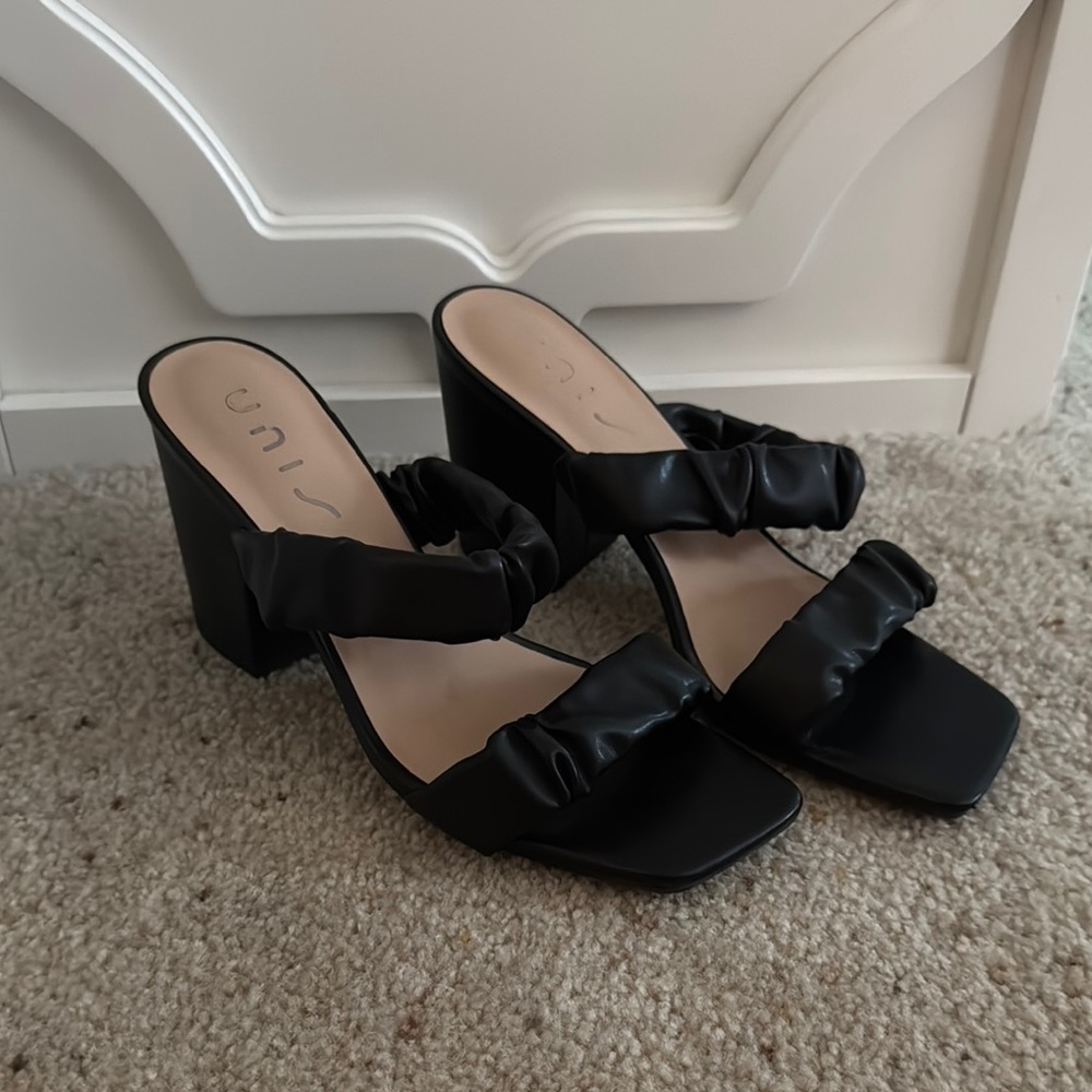 Unisa Black Women's Heeled Sandals